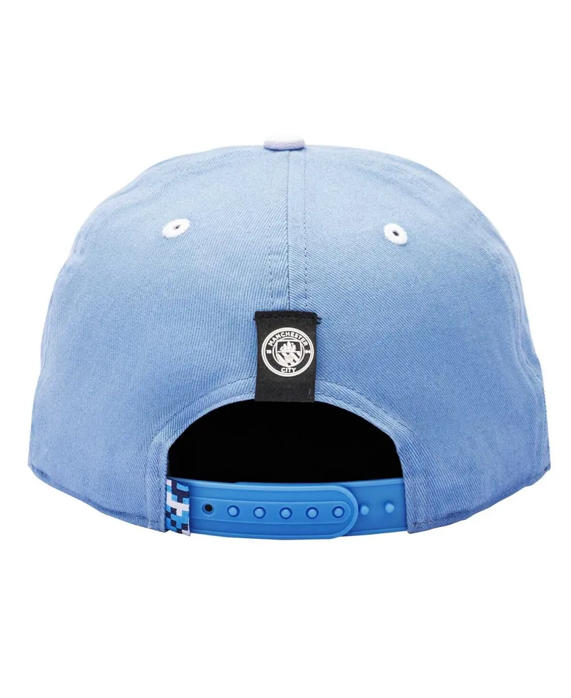 Men's Fan Ink Light Blue Manchester City Bankroll Snapback Hat