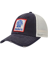 Men's American Needle Navy, Cream Pabst Blue Ribbon Orville Snapback Hat