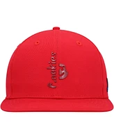 Men's Cookies Red Searchlight Snapback Hat