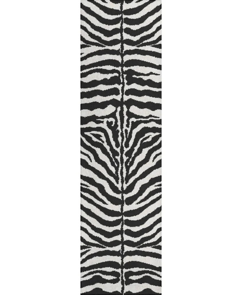 Addison Safari Outdoor Washable ASF31 2'3" x 7'6" Runner Area Rug