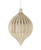 Seasonal Gesso Onion Glass Ornament Millimeter