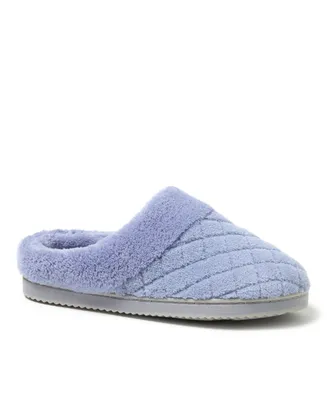 Dearfoams Women's Libby Quilted Terry Clog Slippers