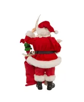 Kurt Adler 10.5" Fabriche Santa with Mail and Elf