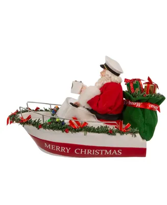 Kurt Adler 8" Fabriche Boat Captain Santa