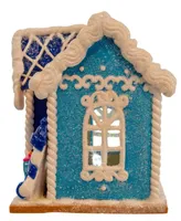 Kurt Adler 4" Claydough Hanukkah Led House Table Piece