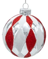 Kurt Adler 80mm Glass 6 Piece Ball Ornament Set