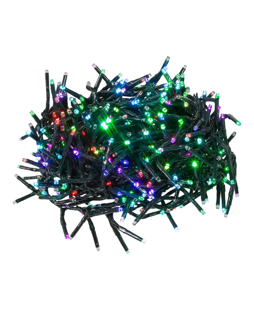 Kurt Adler 480-Light 15.7' Rgb Twinkle Led Connectable Cluster Garland