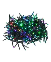 Kurt Adler 480-Light 15.7' Rgb Twinkle Led Connectable Cluster Garland