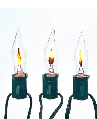 Kurt Adler 10-Light Flicker Flame Longer Light Set