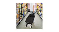 Folding Light Weight Wheeled Shopping Trolley Cart with Large Capacity