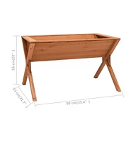 vidaXL Planter 35.4"x21.7"x22" Firwood