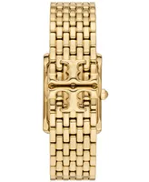 Tory Burch Women's The Eleanor Gold-Tone Stainless Steel Bracelet Watch 25mm