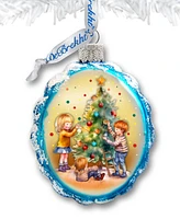 Designocracy Joyful Traditions Keepsake Mercury Glass Christmas Ornaments G. DeBrekht