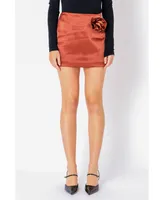 endless rose Women's Corsage Trim Mini Skirt