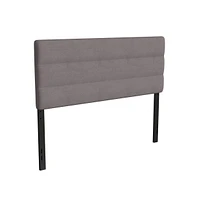 Merrick Lane Coppola Queen Headboard With Tufted Upholstery And Powder Coated Metal Frame