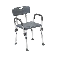 Emma+Oliver 300 Lb. Capacity Quick Release Back & Arm Shower Chair