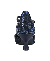 Impo Women's Edmee Pointed Toe Kitten Heel Ankle Strap Pumps