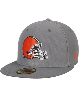 Men's New Era Graphite Cleveland Browns Storm 59FIFTY Fitted Hat