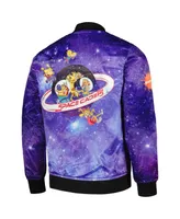 Men's Freeze Max Purple Rugrats Nickelodeon Graphic Satin Full-Snap Jacket