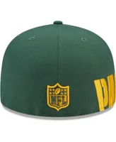 Men's New Era Green Green Bay Packers Arch 59FIFTY Fitted Hat