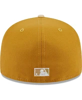 Men's New Era Cream, Gold Los Angeles Dodgers Chrome Anniversary 59FIFTY Fitted Hat