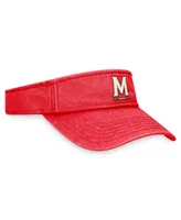 Men's Top of the World Red Maryland Terrapins Terry Adjustable Visor
