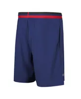 Men's Royal Buffalo Bills Cool Down Tri-Color Elastic Training Shorts