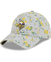 Women's New Era Gray Minnesota Vikings Bouquet 9TWENTY Adjustable Hat