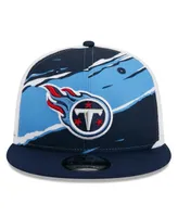 Men's New Era Navy Tennessee Titans Tear Trucker 9FIFTY Snapback Hat