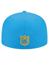 Men's New Era Powder Blue Los Angeles Chargers Main 59FIFTY Fitted Hat