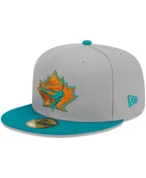 Men's New Era Gray, Teal Toronto Blue Jays 59FIFTY Fitted Hat