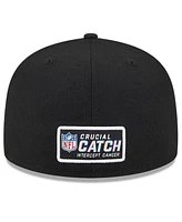 Men's New Era Black Philadelphia Eagles 2023 Nfl Crucial Catch 59FIFTY Fitted Hat