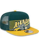 Men's New Era Green Oakland Athletics Speed Golfer Trucker Snapback Hat