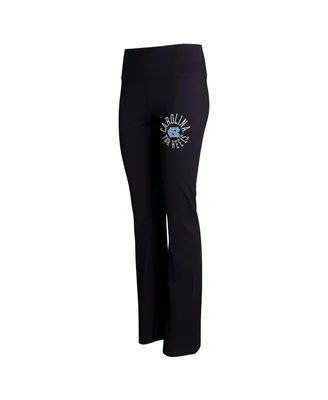 Women's Concepts Sport Black North Carolina Tar Heels Enclave Tri-Blend Flared Leggings