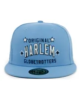 Men's Rings & Crwns Light Blue Harlem Globetrotters Fitted Hat