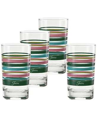 Fiesta Tropical Stripes 7-Ounce Juice Glass, Set of 4