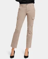 Nydj Women's Sheri Slim Cargo Hollywood Waistband Jeans