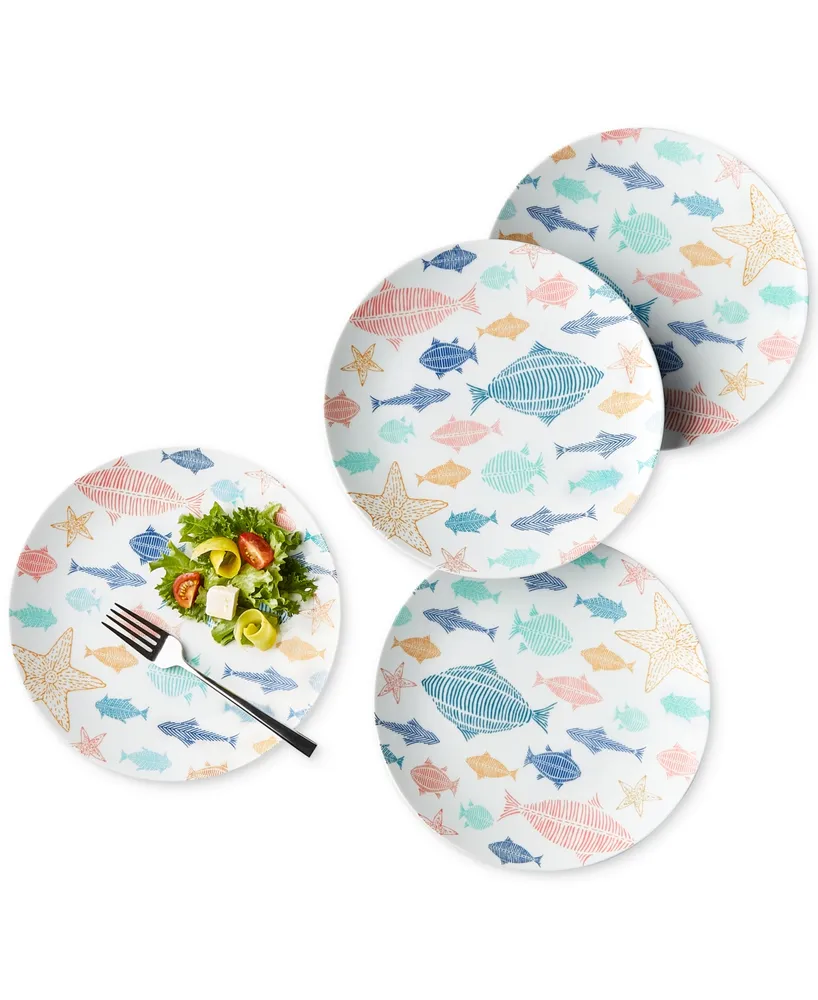 The Cellar Fish Salad Plates, Set of 4, Created for Macy's