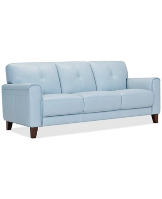 Closeout! Ashlinn 84" Pastel Leather Sofa, Created for Macy's