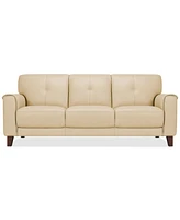 Closeout! Ashlinn 84" Pastel Leather Sofa, Created for Macy's