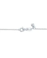 2-Pc. Set Diamond Lariat Adjustable Layered Necklaces (1/10 ct. t.w.) in Sterling Silver