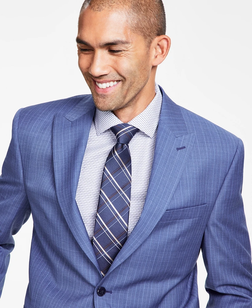 Michael Kors Men's Classic-Fit Pinstripe Wool Stretch Suit Jacket