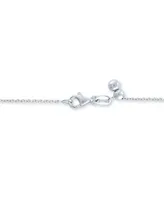 Diamond Cross 18" Lariat Necklace (1/5 ct. t.w.) in Sterling Silver