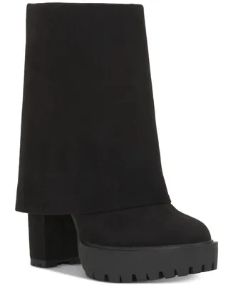 I.n.c. International Concepts Women's Acelina Fold-Over Cuffed Dress Booties, Created for Macy's