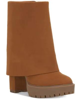 I.n.c. International Concepts Women's Acelina Fold-Over Cuffed Dress Booties, Created for Macy's