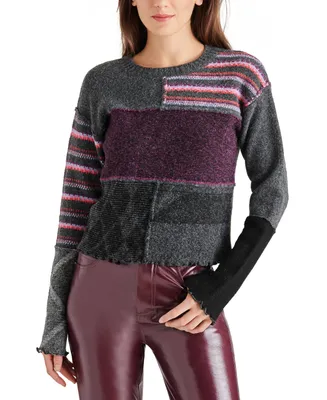 Steve Madden Women's Rikki Patchwork Sweater