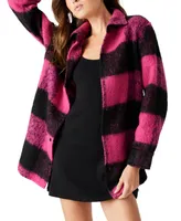 Steve Madden Women's Eldridge Plaid Shirt Jacket