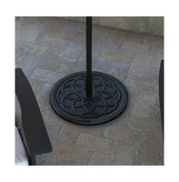 Universal Cement Patio Umbrella Base - Weatherproof - 19.25" Diameter