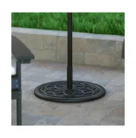 Universal Cement Patio Umbrella Base - Weatherproof - 19.25" Diameter