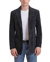 Bgsd Men Grant 2-Button Suede Leather Blazer